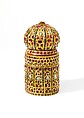 Pen Case and Inkwell (davat-i daulat), Gold, inlaid with diamonds, rubies, and emeralds